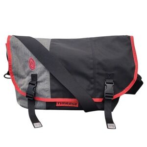 Timbuk2 Classic Messenger Bag Medium DIS12 Black Gray Red Bike Crossbody Cycling
